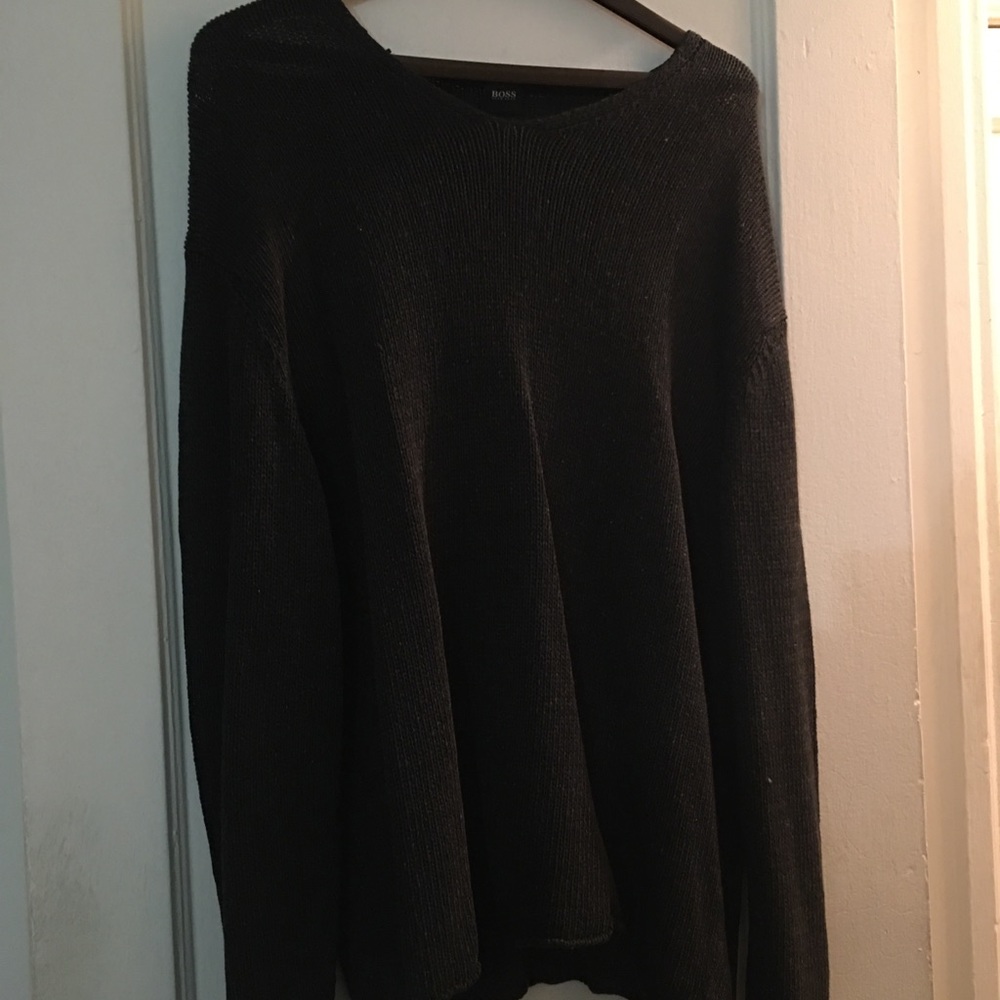 BOSS HUGO BOSS HEAVY LINEN NECKLESS ROBE